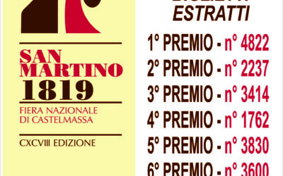198^ Fiera di San Martino – NUMERI VINCENTI DELLA LOTTERIA