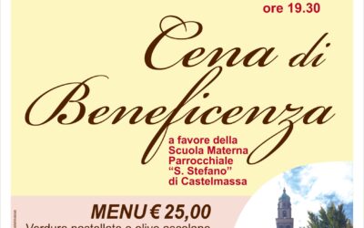 205ESIMA FIERA NAZIONALE SAN MARTINO DI CASTELMASSA: LA CENA DI BENEFICENZA